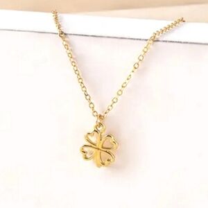 Gold Four Leaf Clover Necklace